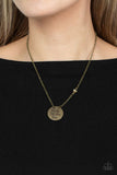 Live The Life You Love Brass Necklace Paparazzi