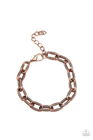 Industrial Infantry Copper Mens Urban Bracelet Paparazzi Accessories