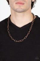 Rural Recruit Copper Necklace Uban Men's Paparazzi Accessories