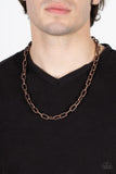 Rural Recruit Copper Necklace Uban Men's Paparazzi Accessories