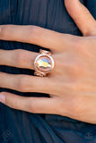 Mystical Treasure - Rose Gold FF Ring Paparazzi Accessories