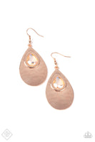 Tranquil Trove - Rose Gold FF Earrings Paparazzi Accessories