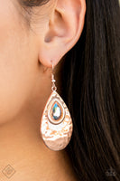 Tranquil Trove - Rose Gold FF Earrings Paparazzi Accessories