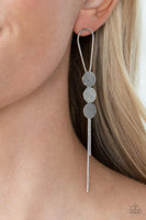 Bolo Beam Silver Loop Earrings Paparazzi Accessories