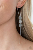 Bolo Beam Silver Loop Earrings Paparazzi Accessories