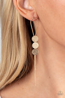 Bolo Beam - Gold Loop Earrings Paparazzi Accessories