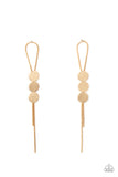 Bolo Beam - Gold Loop Earrings Paparazzi Accessories