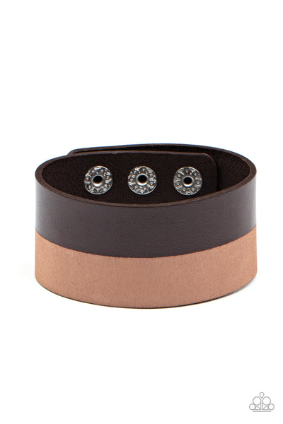 MOUNTAIN MAN to MOUNTAIN MAN - Brown Bracelet Paparazzi Accessories