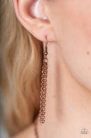 NEST Friends Forever - Copper Leaf Necklace Paparazzi Accessories