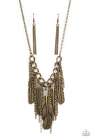 NEST Friends Forever Brass Necklace Paparazzi Accessories