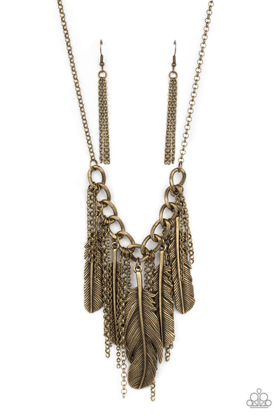 NEST Friends Forever Brass Necklace Paparazzi Accessories