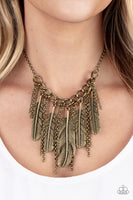 NEST Friends Forever Brass Necklace Paparazzi Accessories
