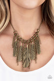 NEST Friends Forever Brass Necklace Paparazzi Accessories