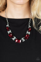 Flawlessly Famous Red Bling Necklace Paparazzi Accessories