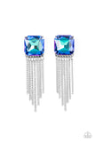 Supernova Novelty Blue Bling Earrings Paparazzi Accessories