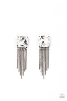 Supernova Novelty - Black Bling Fringe Earrings Paparazzi Accessories
