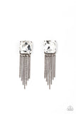 Supernova Novelty - Black Bling Fringe Earrings Paparazzi Accessories