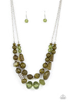 Pina Colada Paradise - Green Necklace Paparazzi Accessories