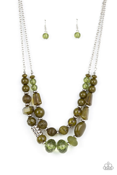 Pina Colada Paradise - Green Necklace Paparazzi Accessories