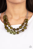 Pina Colada Paradise - Green Necklace Paparazzi Accessories
