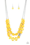 Pina Colada Paradise Yellow Mustard Necklace Paparazzi Accessories