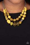 Pina Colada Paradise Yellow Mustard Necklace Paparazzi Accessories