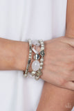 Marina Magic White Siler Bracelets Paparazzi Accessories