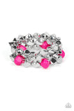 A Perfect TENACIOUS Pink Silver Bracelets Paparazzi Accessories