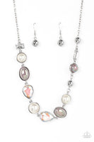 Nautical Nirvana - Silver Iridescent Necklace Paparazzi Accessories