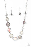 Nautical Nirvana - Silver Iridescent Necklace Paparazzi Accessories