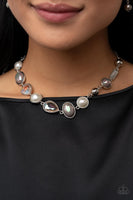 Nautical Nirvana - Silver Iridescent Necklace Paparazzi Accessories