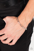 Tailgate Party - Silver Bracelet Men's Paparazzi Accessories