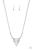 Tulum Totem Silver Gray Necklace Paparazzi Accessories