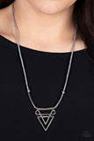 Tulum Totem Silver Gray Necklace Paparazzi Accessories