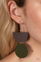 Beach Bistro - Green Earrings Paparazzi Accessories