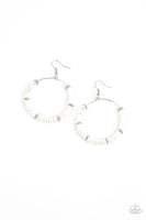 Loudly Layered White Earrings Paparazzi Accessories