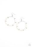 Loudly Layered White Earrings Paparazzi Accessories