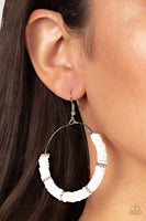 Loudly Layered White Earrings Paparazzi Accessories