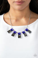 Celestial Royal - Blue Bling Necklace Paparazzi Accessories