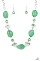 The Top TENACIOUS Green Bling Necklace Paparazzi Accessories