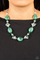 The Top TENACIOUS Green Bling Necklace Paparazzi Accessories