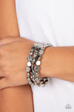 HAUTE Stone - Silver Bracelets Paparazzi Accessories