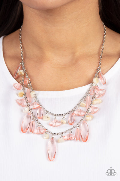 Candlelit Cabana Pink Pebble Necklace Paparazzi Accessories