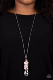Drip Drop Dazzle Pink Iridescent Necklace Paparazzi