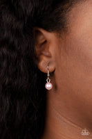 Drip Drop Dazzle Pink Iridescent Necklace Paparazzi