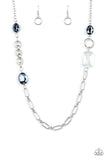 Famous and Fabulous Blue iridescent  Necklace Paparazzi Accessories
