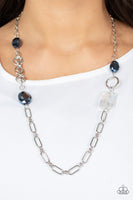 Famous and Fabulous Blue iridescent  Necklace Paparazzi Accessories
