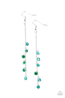 Extended Eloquence Green Blue Earrings Paparazzi Accessories