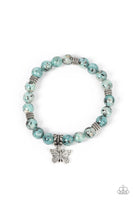 Butterfly Nirvana - Blue Stone Bracelet Paparazzi Accessories