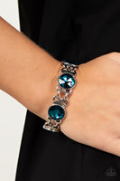Devoted to Drama Blue Bling Bracelet Paparazzi Accessories